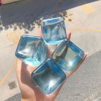 Juguete sensorial blando en forma de cubo de hielo, creativo y seguro; elaborado con materiales no tóxicos, ideal para la