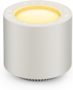 Machine à bruit blanc : Machine à sons pour le sommeil avec thérapie par lumière rouge, 38 sons apaisants et apaisant utérin, fonction mémoire - Product Image 1