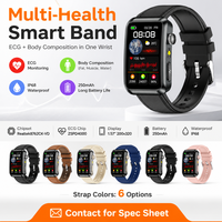 Reloj Inteligente con Monitor de Ritmo Cardíaco Magnético, SpO2 y Sueño, con Llamadas, Pantalla LCD, IP68, 5-7 Días de Duración de la Batería, para Adultos Mayores, Regalo de Cumpleaños