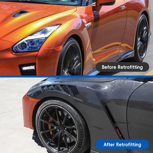 OUER 2009-2015 Garde-boue en fibre de carbone, état neuf, pour GT-R deuxième génération, style NISMO, avec garantie d'un an - Product Image 2