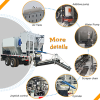 Silo Volumétrico de Polvo Montado sobre Rieles para Planta Dosificadora de Concreto con Bomba de Motor Diésel y PLC en Venta