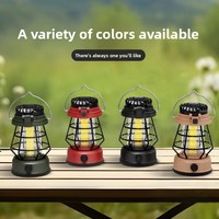 Ventilateur de camping multifonctionnel pour l'extérieur, lumière LED, batterie externe 18650, autonomie ultra-longue, charge Type-C, éclairage ambiant