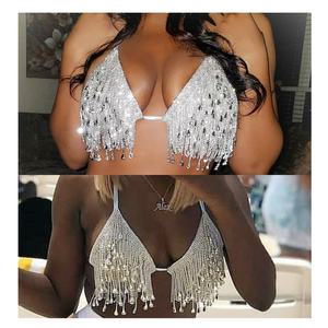 <span class=keywords><strong>Bikini</strong></span> scintillante da donna in cristallo Bling Top g <span class=keywords><strong>Bikini</strong></span> con strass <span class=keywords><strong>di</strong></span> <span class=keywords><strong>lusso</strong></span> - Product Image 6