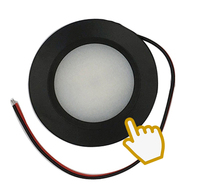 Mémoire 12V 24V contrôle tactile plafonnier Dimmable 68mm camping-car Smart 10-30V petite lampe dôme mémoriser de haute qualité