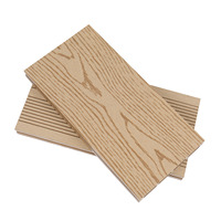 Planches de bois composite classiques à motif grain de bois WPC, gaufrées en 3D, anti-UV, pour la décoration périmétrique des manoirs