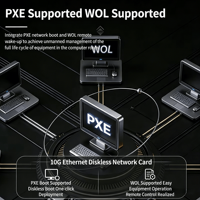 Tarjeta Ethernet Gigabit PCIe 10G con Chip RTL8127, Admite Arranque sin Disco/Activación de Red, Dedicada para Servidores