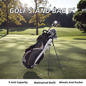 Bolsa de Golf con Ruedas de 9 Pulgadas, Impermeable, de Color Sólido, con Cierre de Cremallera y Bolsillos para Zapatos, para Adultos - Product Image 2