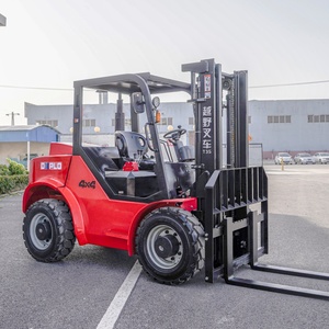 Вездеходный вилочный погрузчик 3 тонны, для пересеченной местности, высота подъема 4000 мм, <span class=keywords><strong>6</strong></span>-цилиндровый двигатель, с регулировкой вил - Product Image 4