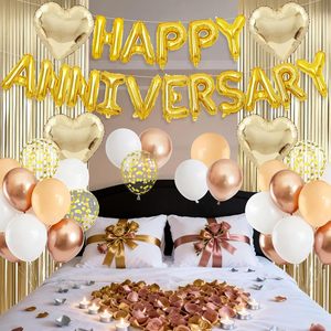 Decoraciones <span class=keywords><strong>de</strong></span> Aniversario, Guirnalda <span class=keywords><strong>de</strong></span> Globos <span class=keywords><strong>de</strong></span> Feliz Aniversario con Globos <span class=keywords><strong>de</strong></span> Corazón <span class=keywords><strong>de</strong></span> Papel <span class=keywords><strong>de</strong></span> Aluminio, Cortina <span class=keywords><strong>de</strong></span> Flecos para Boda, Día <span class=keywords><strong>de</strong></span> San Valentín - Product Image 4