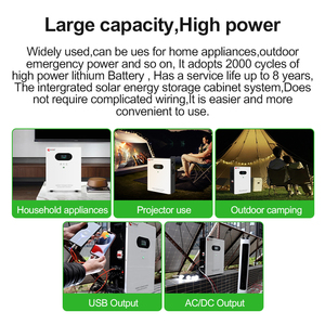 สถานีไฟฟ้าพกพา 3kva 220 โวลต์ 2000 วัตต์ 5kwh 2 กิโลวัตต์ 6 กิโลวัตต์ 5000 วัตต์ ระบบจัดเก็บพลังงานแบบไร้แบตเตอรี่ พร้อม Wifi - Product Image 4