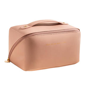 Sac de voyage multifonctionnel à motif à carreaux, grande capacité, portable, pour le maquillage, organiseur de cosmétiques - Product Image 5