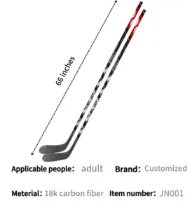 Biểu tượng tùy chỉnh lĩnh vực Hockey Stick trong nhà ngoài trời thiết bị Hockey đào tạo thanh niên cao cấp dành cho người lớn vlack Carbon nhựa Hockey Stick