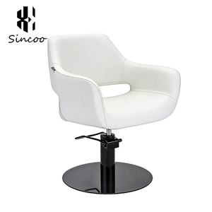 Fauteuil de Salon Moderne pour Coiffeur, Pivotant à 360 Degrés, Inclinable et Réglable en Hauteur, en Cuir, pour Barbier - Product Image 4