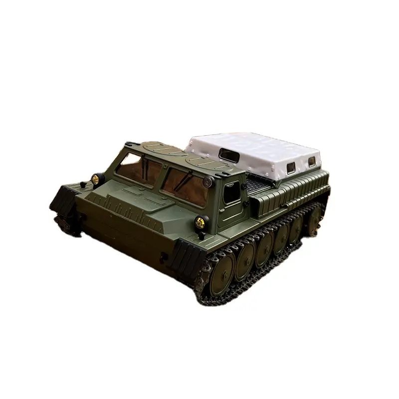 E-1 Scale Radio 2.4G 1:16th Metal 2in1 brushed ESC 130 motor Controlled Tank - RTR