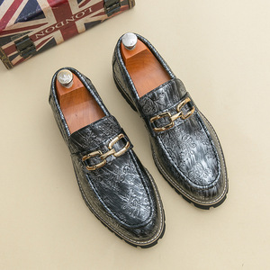 Nuevos Zapatos Oxford de Cuero para Hombre, Estilo Británico Casual de Lujo, Hechos a Mano, Impermeables, Color Verde Perenne, Cerrados, Sin Cordones, Formales, para Boda u Oficina - Product Image 5