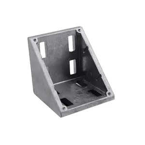 RTS Golden supplier 8080 matte square aluminum right angle bracket