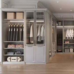 Dressing sur mesure haut de gamme en bois massif avec armoire de rangement multifonctionnelle - Product Image 6