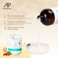 AP Best-Vente Marque Blanche Sans Sulfate Sans Parabène Huile d'Argan Hydratante et Nourrissante Shampoing Professionnel en Vrac Gallon