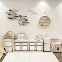 Étagères flottantes en bois personnalisées, petit présentoir en bois, étagères flottantes verticales en bois créatives, best-seller
