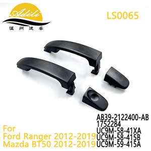 อะดิลี แบล็ค มือจับประตูด้านนอก LS0065 สำหรับฟอร์ด เรนเจอร์ มาสด้า บีที 50 2012-2019 ฝาครอบพลาสติก - Product Image 1