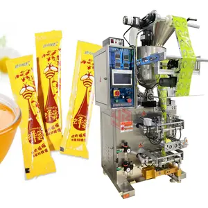 Automatic VFFS Sachet Paste Liquid Packing Machine Honey Stick Filling Chili Sauce Packer