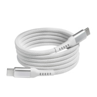 Câble magnétique USB-C Type-C 60W 3A à charge rapide, tressé et durable, avec garantie de 12 mois pour iPhone