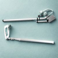 Globe Industries - Mira microbiológica ligera de 1 pie con extensión y espejo, manual, de alta precisión (5%), con protección IP55