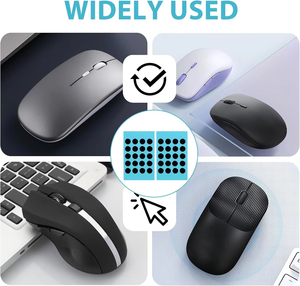 Patins de souris Ultra Glide PTFE, version silencieuse, faible bruit, adhésif en silicone, résistant à l'usure, emballage personnalisé, autocollant adhésif pour esports - Product Image 5