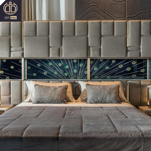 Letto Matrimoniale Moderno di Lusso con Testiera Grande in Pelle e Illuminazione a LED, Set Completo con Scaffale Contenitore Unico per Camera da Letto Padronale - Product Image 2