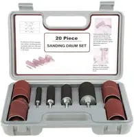 20Pcs Sanding के लिए ड्रम सेट लंबी ड्रम Sander ड्रिल प्रेस