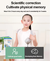 Correcteur de posture intelligent, ceinture de soutien dorsal réglable avec capteur intelligent et rappel par vibration, redresseur d'épaules et de dos