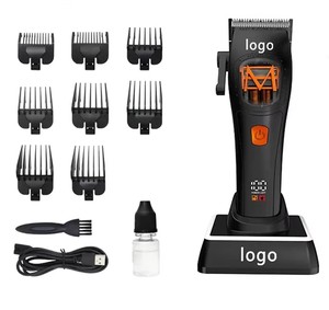 Nouveau modèle 2026 Tondeuse à <span class=keywords><strong>barbe</strong></span> électrique professionnelle Moteur à lévitation magnétique Écran LED Lames en acier inoxydable Batterie Li-Ion 4000 mAh - Product Image 5