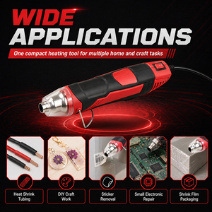 <span class=keywords><strong>Pistola</strong></span> de Calor <span class=keywords><strong>Mini</strong></span> de 300W al por Mayor, <span class=keywords><strong>Pistola</strong></span> de Aire Caliente Compacta y Portátil con 2 Niveles de Temperatura para Manualidades y Reparaciones - Product Image 3