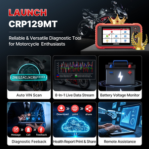 Herramienta de Diagnóstico de Códigos de Error para Motocicletas CRP129 MT Profesional, con Cobertura Completa de Sistemas para Más de 38 Marcas y 38+ Sistemas - Product Image 2