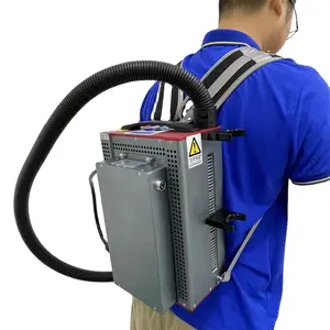 70W 100W Backpack Fiber Laser Coil Cleaning Machine for Metal Surface Cleaning