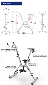 Vélo aquatique durable en acier inoxydable 304 316 pour adultes et enfants, équipement d'exercice sous-marin ABS Crown pour la natation - Product Image 2