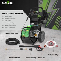 Nettoyeur haute pression portable à essence 7,0 CV 4 temps - Pression maximale de 3000 PSI, 9 LPM, idéal pour le nettoyage des véhicules et des allées