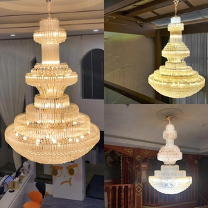 Großer Kronleuchter für Hotellobby und Villa, luxuriöse Hängeleuchte für die Decke, Heimdekoration, moderner Kristall-Kronleuchter für Treppenhaus - Product Image 2