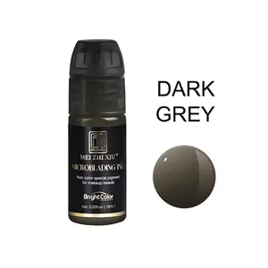 Micropigmento orgánico gris oscuro, pigmento cosmético de Color, tinta de tatuaje, Microblading, Inktsa, 15ml