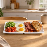 Assiette en mélamine multi-tailles, légère et facile à nettoyer, pour la maison, l'extérieur et les restaurants