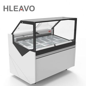 Helado <span class=keywords><strong>congelador</strong></span> exhibición helado escaparate de tienda de postre - Product Image 2