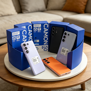 สมาร์ทโฟน Camon 50 Pro 5G ของแท้ใหม่เอี่ยม 16GB+1TB ปลดล็อคแล้ว รองรับซิมคู่ สแตนด์บายคู่ CDMA/LTE หน้าจอ LED 7.0 นิ้ว 120Hz พร้อมระบบชาร์จ - Product Image 5