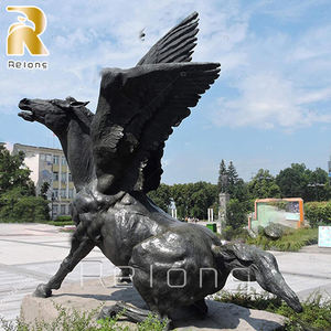 Estatua de PEGASO de Metal para decoración al aire libre, estatua de bronce, caballo volador con alas, tamaño real - Product Image 5