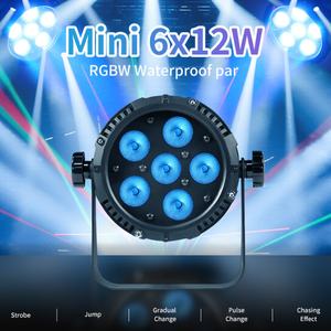 Mini Proyector LED Profesional para Escenario, 6x12w, RGBW, Color Completo, IP65, Resistente al Agua - Product Image 5