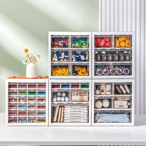 Realida Stackable ngăn kéo tổ chức trang trí hộp lưu trữ trong hình chữ nhật hình dạng PP nhựa để lưu trữ thực phẩm xây dựng khối đồ chơi - Product Image 6