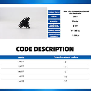 Conector de manguera de aire del acelerador de latón de plástico azul Accesorio neumático - Product Image 6