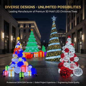 Arbre <span class=keywords><strong>de</strong></span> Noël géant illuminé personnalisable pour l'extérieur avec structure en fer, conçu pour les projets <span class=keywords><strong>de</strong></span> grande envergure et l'éclairage paysager - Product Image 5