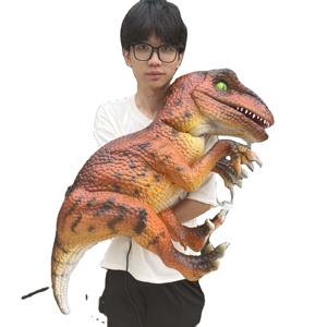 หุ่นไดโนเสาร์โลหะคุณภาพสูง ควบคุมด้วยมือ สำหรับเด็ก ใช้ได้ทั้งในร่มและกลางแจ้ง เหมาะสำหรับห้างสรรพสินค้า สวนสนุก - Product Image 1