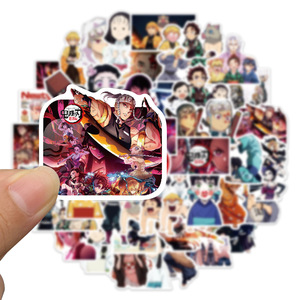 50PCS Cartoon <span class=keywords><strong>Anime</strong></span> Flower Street Aufkleber Personal isierte Dekoration Gepäck Notebook Gitarre Wasserdichte abnehmbare Aufkleber - Product Image 5