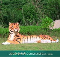 Vente en gros de statues de tigre en fibre de verre de jardin pour la décoration de parc Personnaliser les sculptures de grands animaux Décoratif